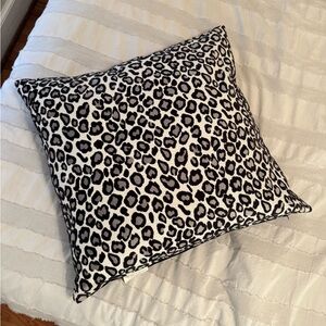 Leopard Print Throw Pillow 24x24
